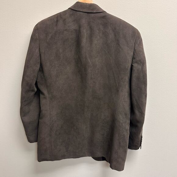 Calvin Klein Blazer Men’s Size 40L Brown Suit‎ Coat See Details - Picture 2 of 8